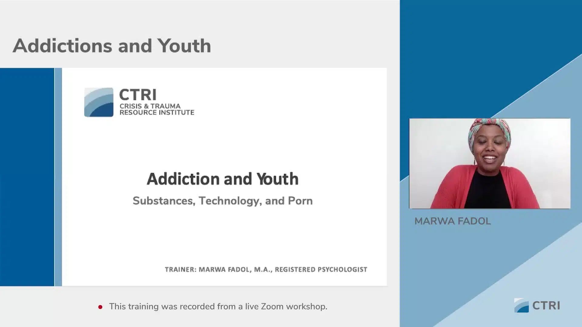 Addictions and youth Part 1 of 2 Book Cover