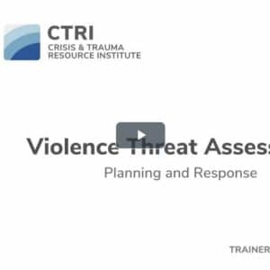Violence Threat Assessment webinar image with trainer Randy Grieser