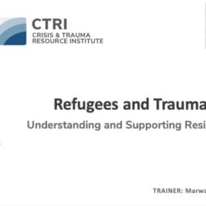 Image from Refugees and Trauma webinar