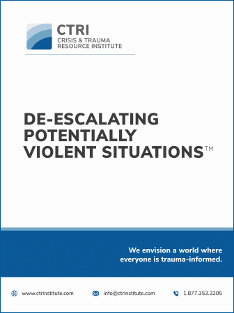 On-Demand Manual cover for De-escalating Potentially Violent Situations