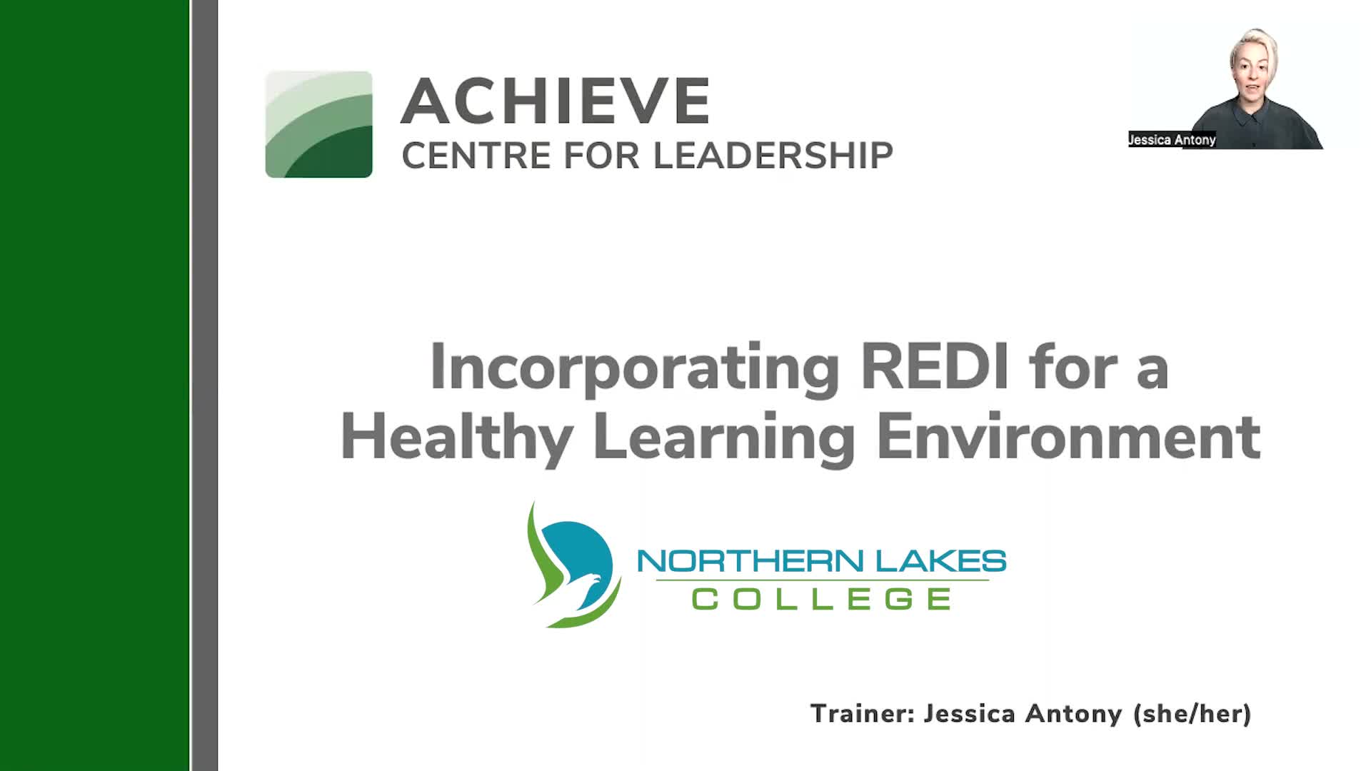  Incorporating REDI for a Healthy Learning Environment – Northern Lakes College Product Image
