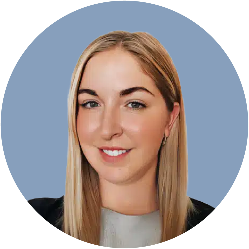 Headshot of Jocelyne Lalonde, Trainer at CTRI. in blue circle