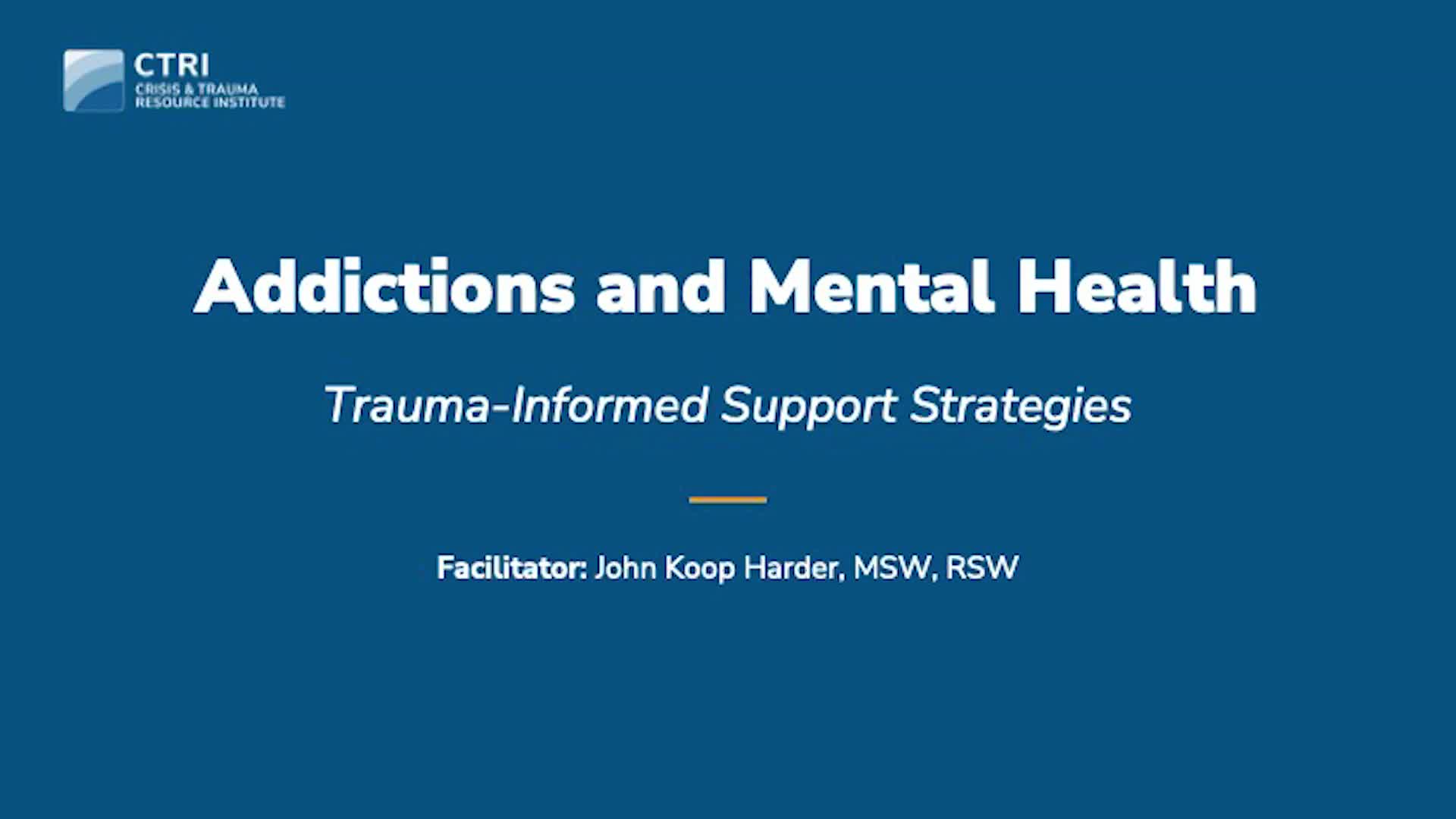 Addictions and Mental Health Part 1 of 2 Product Image