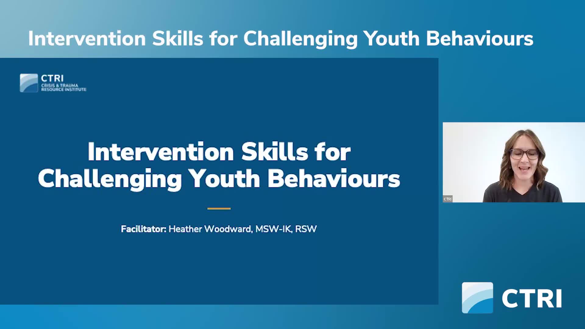 Intervention Skills for Challenging Youth Behaviours Part 1 of 1 Product Image