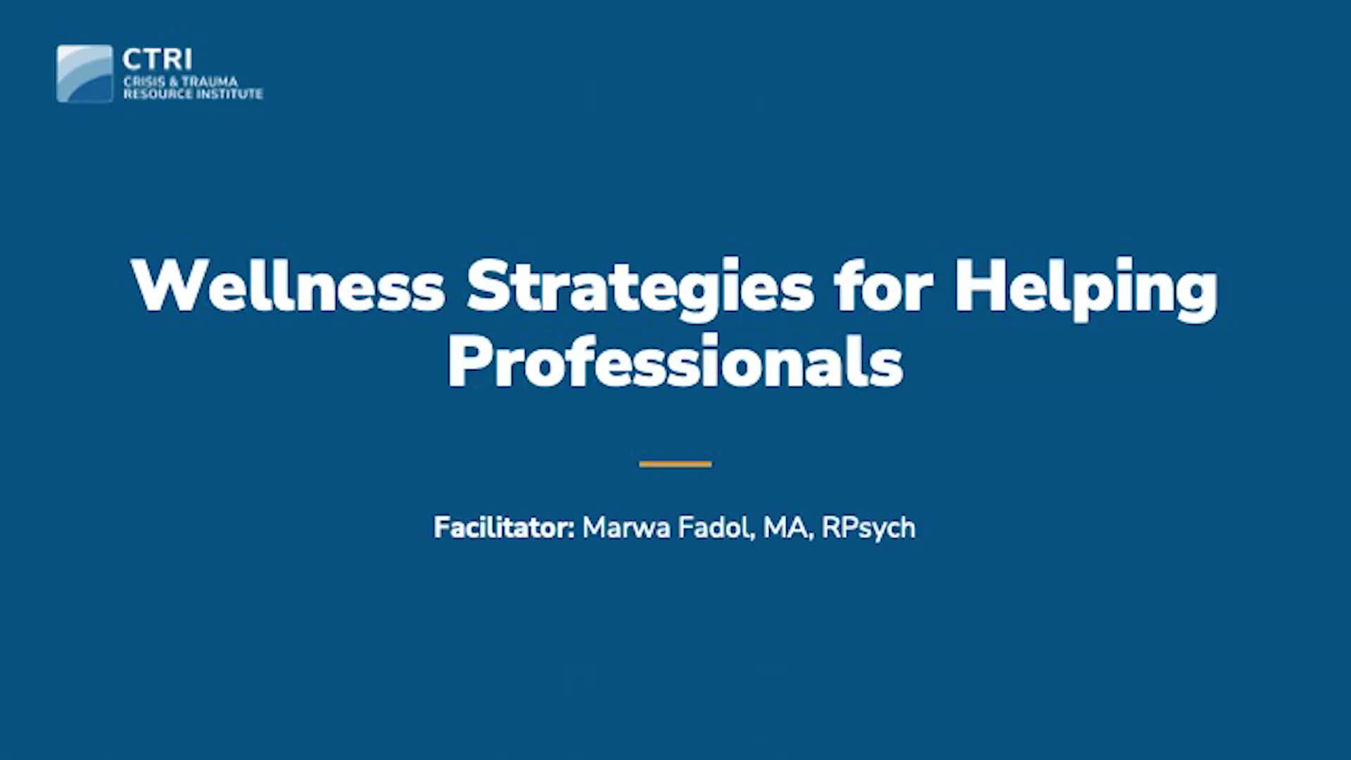 Wellness Strategies Part 1 of 2 Product Image