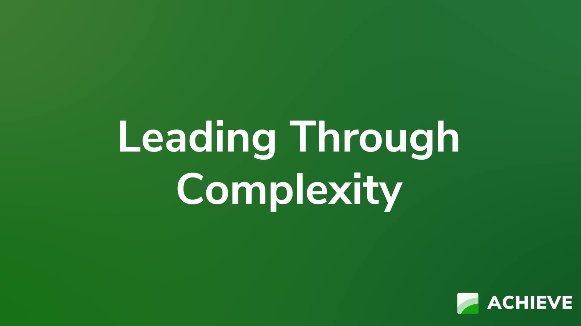  Leading Through Complexity Product Image