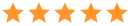five stars orange icon