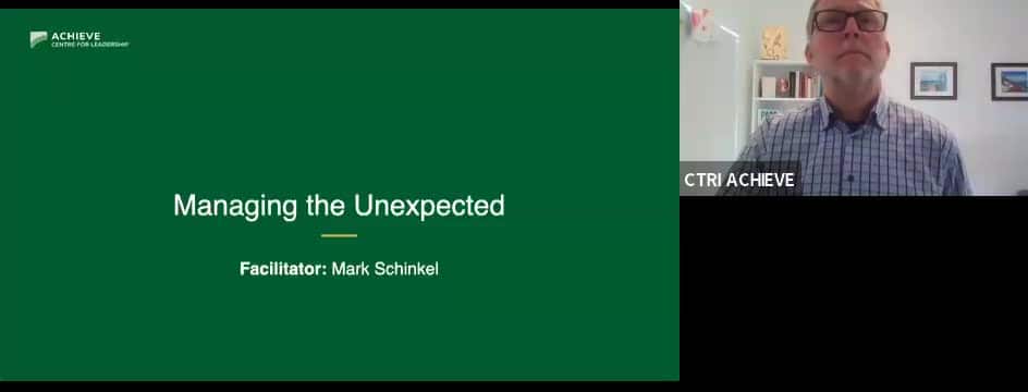 Trainer Site: Managing the Unexpected