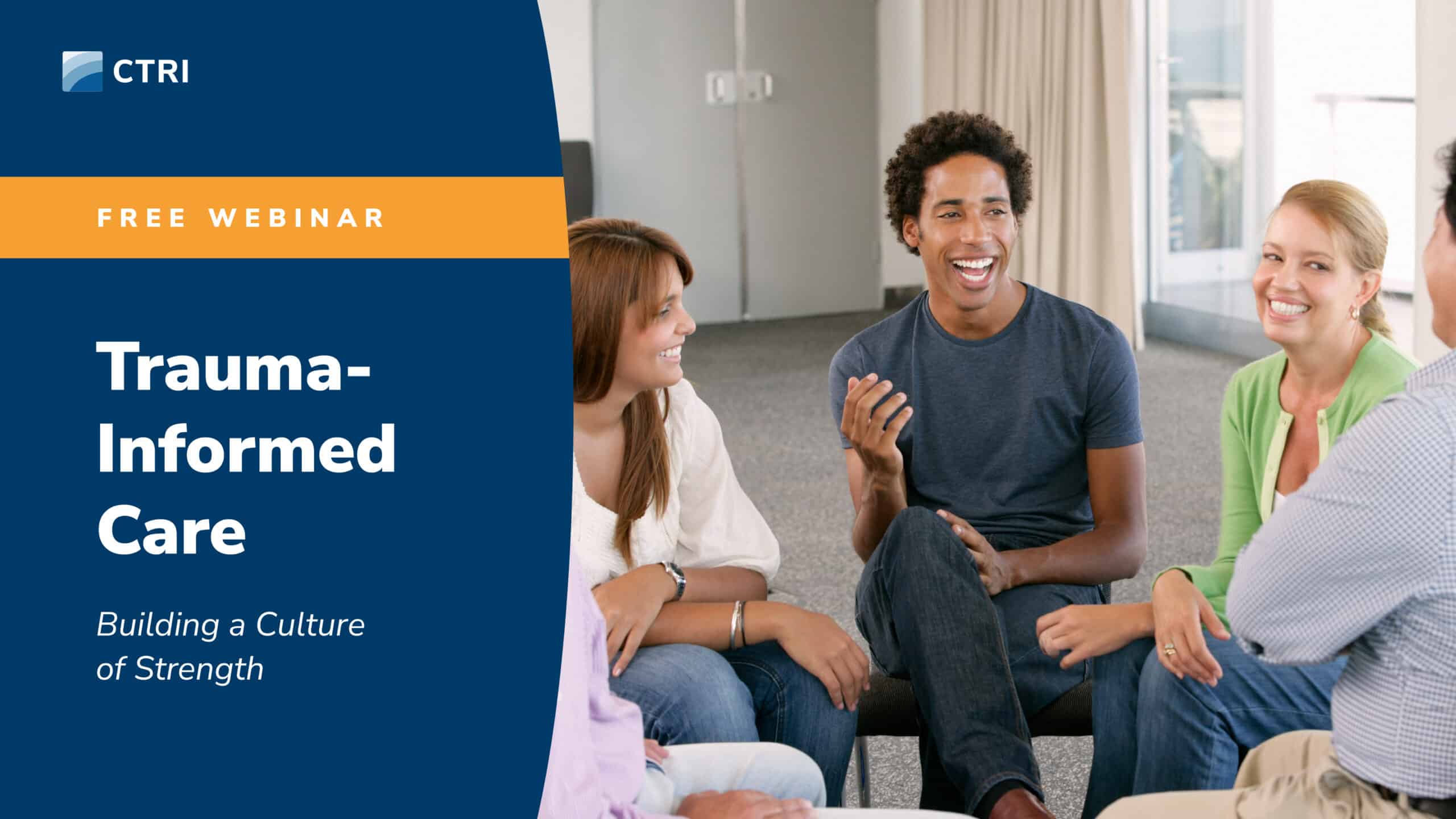 Free webinar banner for Trauma-Informed Care